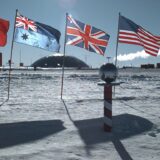 The South Pole at Amundsen–Scott Station in Antartica